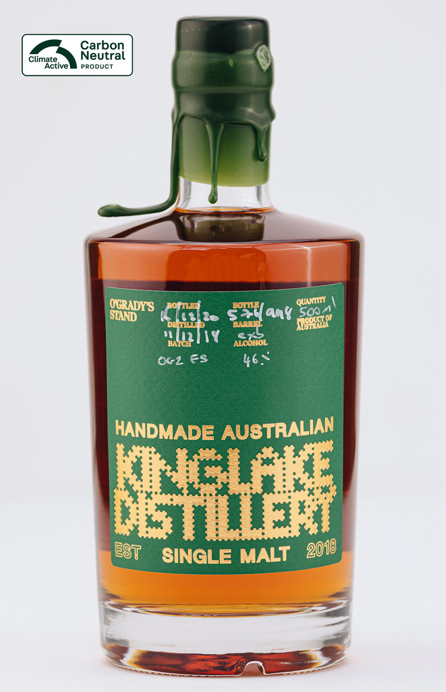 Core Range - Kinglake O'Grady's Stand Single Malt Whisky  (500ml)